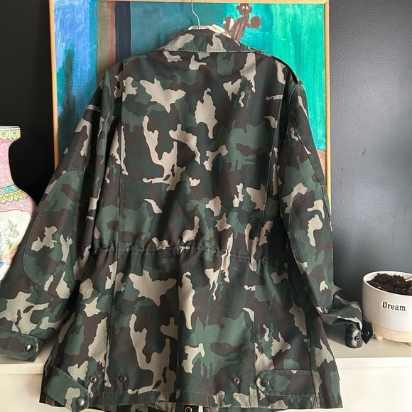Vintage Camouflage Military Field Jacket 42R XL - Picture 9 of 16